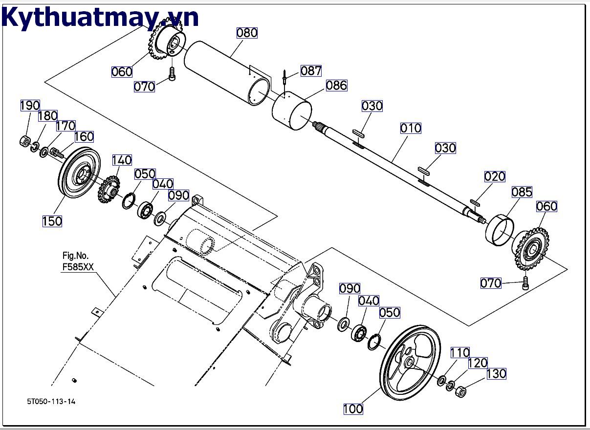 Trục truyền động ống dẫn <=VN11291